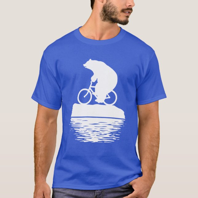 Camiseta DIA DA TERRA: O t-shirt dos homens da bicicleta do (Frente)