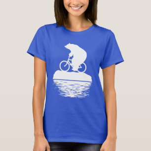 Camiseta DIA DA TERRA: O Tshirt das mulheres da bicicleta