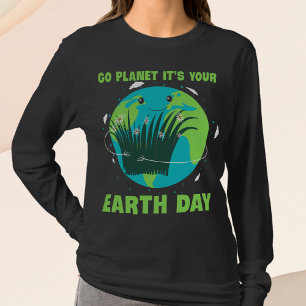 Camiseta Dia da Terra: Planeta Ir É o Dia da Terra