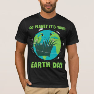 Camiseta Dia da Terra: Planeta Ir É o Dia da Terra