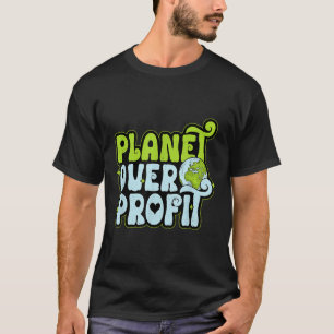 Camiseta Dia da Terra Planeta Sobre Lucro Proteja o Meio Am