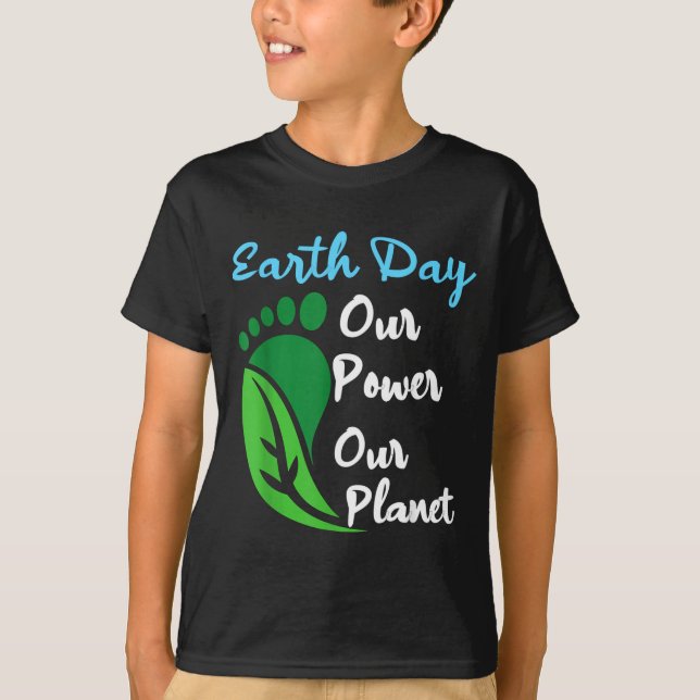 Camiseta Dia da Terra poder 2026 planeta homens mulheres cr (Frente)