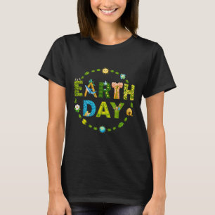 Camiseta Dia da Terra Proteção Ambiental Salvar Árvore &amp