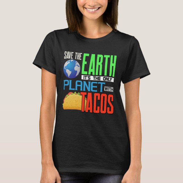 Camiseta Dia da Terra Salva Nosso Planeta Única Terra Com T (Frente)