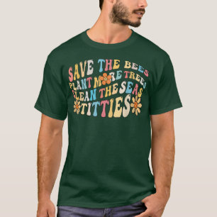 Camiseta Dia da Terra Salve As Abelhas Plantam Mais Árvores