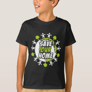 Camiseta Dia da Terra Salve O Planeta Ambiente Eco Clima C