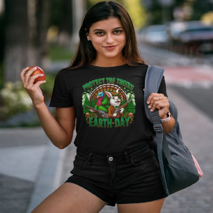 Camiseta Dia da Terra Selvagem dos Coelhos Brancos