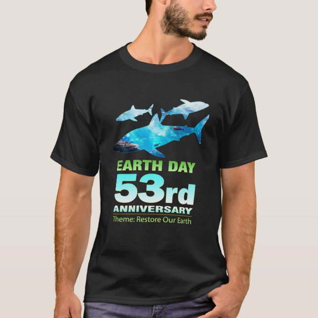 Camiseta Dia da Terra sobre Sustentabilidade e Ecologia (Frente)