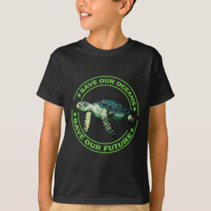 Camiseta Dia da Terra Tartaruga Direitos dos Animais Protec