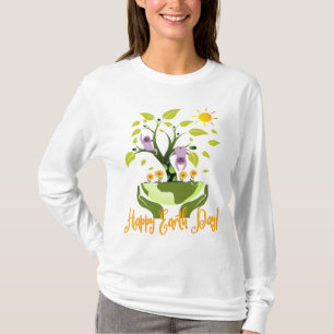 Camiseta Dia da Terra - terra do planeta do ambiente da