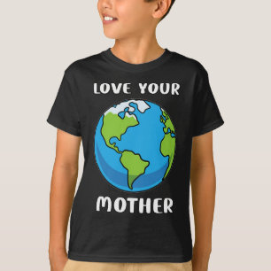 Camiseta Dia da Terra Todo Dia Ama Seu Planeta Mãe Enviro