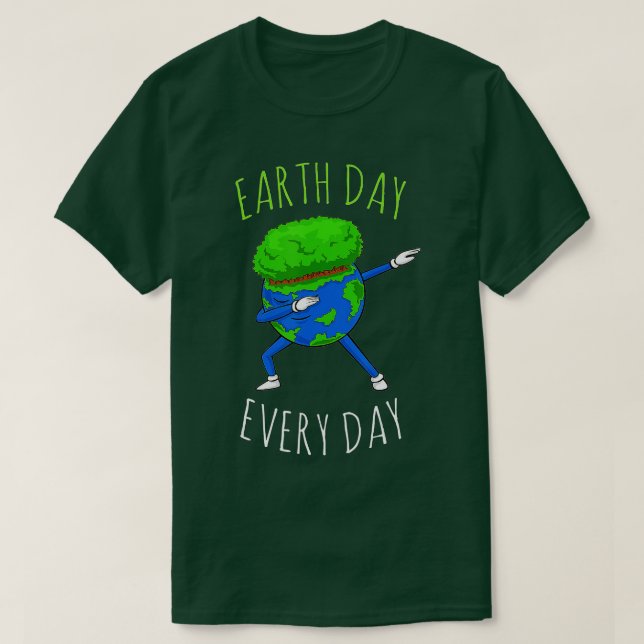 Camiseta Dia da Terra Todo Dia Ciência Reciclar Ambiente Gi (Frente do Design)