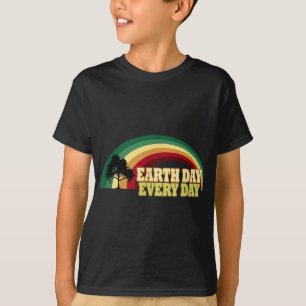 Camiseta Dia da Terra Todos os Dias Árvore Proteção Ambient