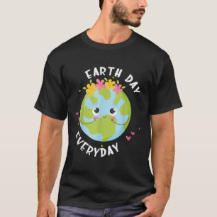 Camiseta Dia-da-Terra Todos os Dias Menina Mulher