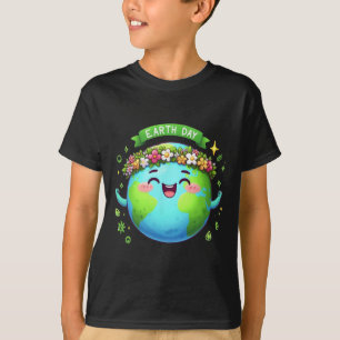 Camiseta Dia da Terra Todos Os Dias Retrô Homens Homens Mul