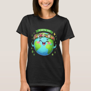 Camiseta Dia da Terra Todos Os Dias Retrô Homens Homens Mul