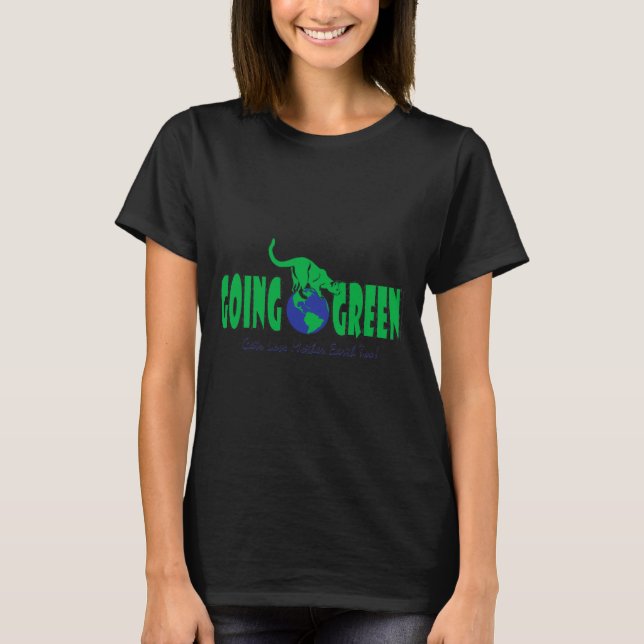 Camiseta Dia da Terra Tornando-se Verde (Frente)