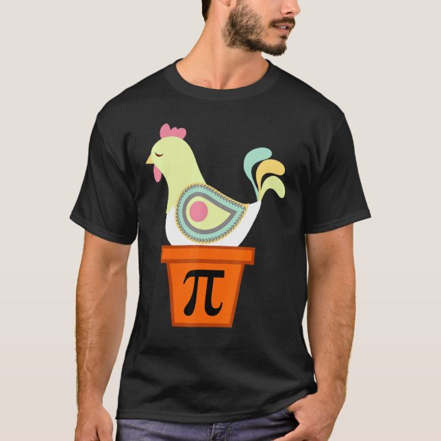 Camiseta Dia da Torta de Frango Matemática Amante Professor (Frente)