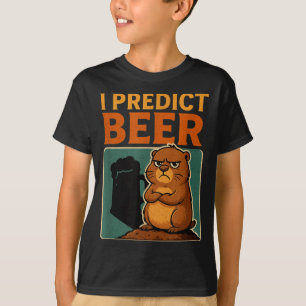 Camiseta Dia da Toupeira Eu Prevejo Humor de Toupeira Mal-h