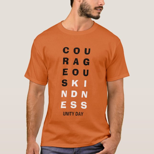 Camiseta Dia da Unidade da Bondade Corajosa (Frente)
