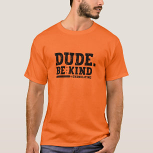 Camiseta Dia da Unidade Laranja Anti Bullying Cara Seja Gen