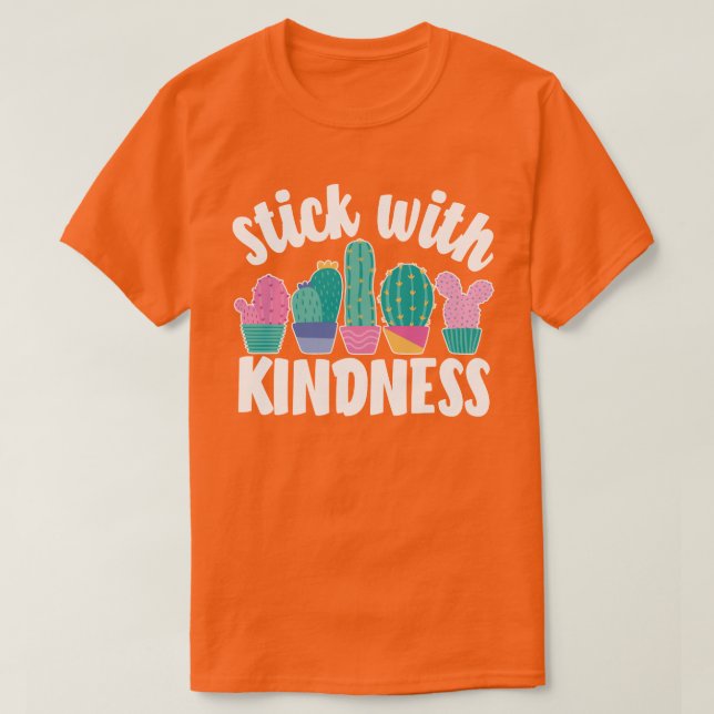 Camiseta DIA DA UNIDADE Laranja Tee Anti-Bullying Seja gent (Frente do Design)