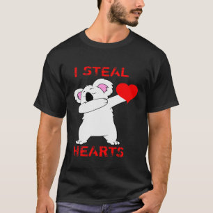 Camiseta Dia Dabbing Koala Bear I Roubar Corações Dança