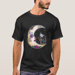 Camiseta Dia das Almas Muertos Dia do Açúcar do Morto Flora