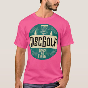 Camiseta Dia das Árvores e Cadeias de Golfe de Disco