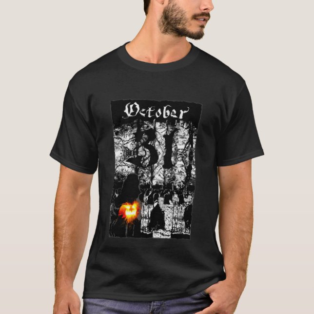 Camiseta Dia das Bruxas 31 de outubro (Frente)