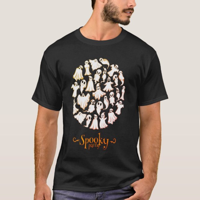 Camiseta Dia das Bruxas de Festa Spooky (Frente)