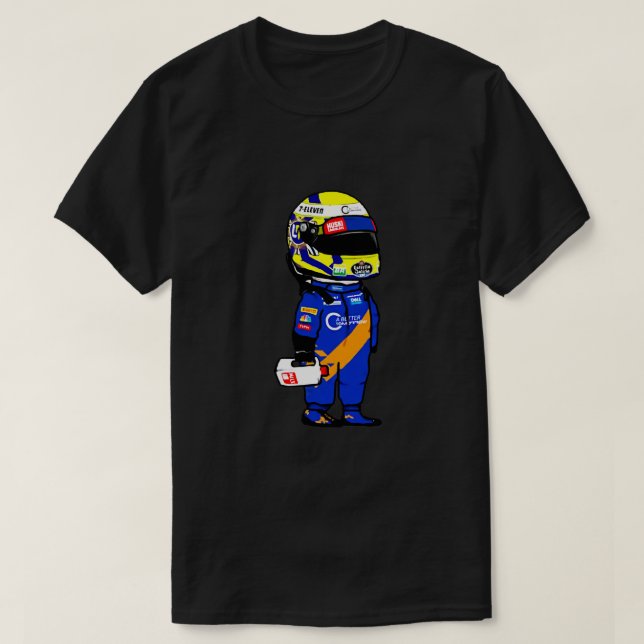 Camiseta Dia das Bruxas de Lando Norris, Ação de Graças, Ch (Frente do Design)