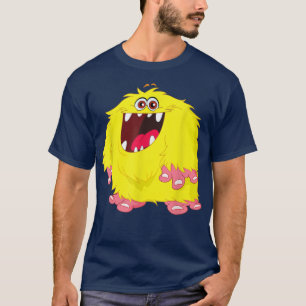 Camiseta Dia das Bruxas do Monstro Amarelo Engraçado Engraç