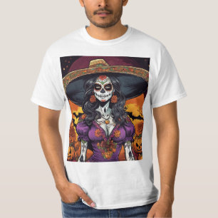 Camiseta Dia das Bruxas e da Arte Cardíaca Morta