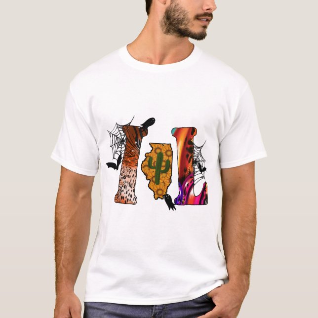 Camiseta Dia das Bruxas Illinois (Frente)