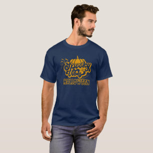 Camiseta Dia das Bruxas Negro e Amarelo