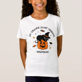 Camiseta Dia das Bruxas Negro E Laranja, Spooky