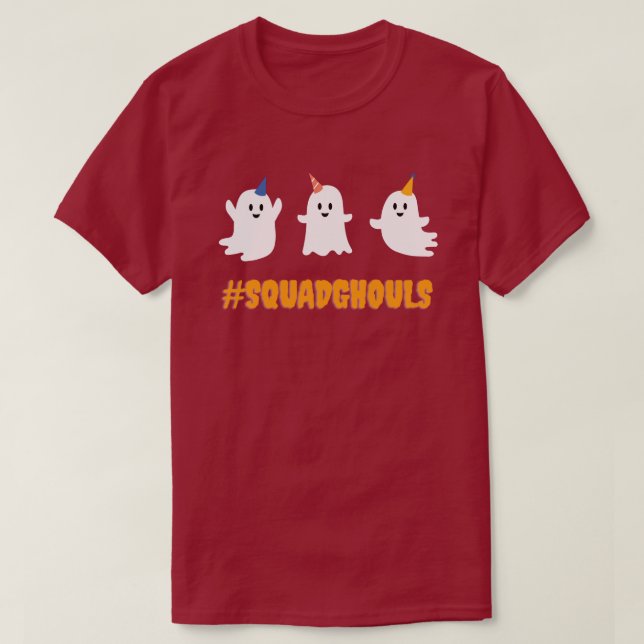 Camiseta Dia das Bruxas #SquadGhouls (Frente do Design)