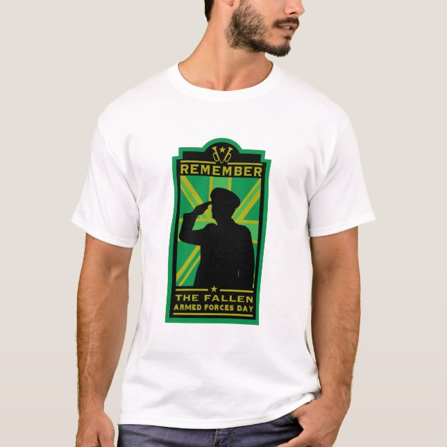 Camiseta Dia das Forças Armadas Britânicas (Frente)