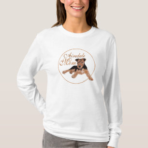 Camiseta Dia das Mães Airedale Terrier