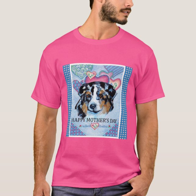 CAMISETA DIA DAS MÃES AUSTRALIAN SHEPHERD (Frente)