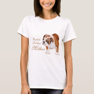 Camiseta Dia das Mães do Bulldog Inglês