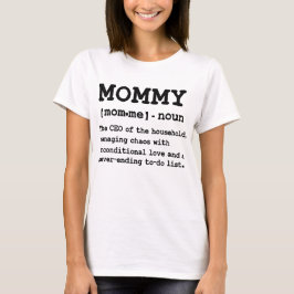 Camiseta dia das mães feminino definição engraçada de mamãe