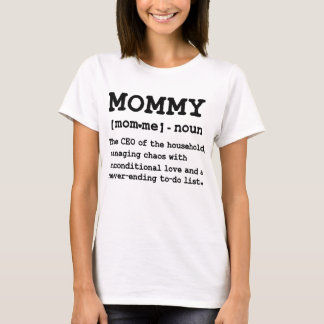 Camiseta dia das mães feminino definição engraçada de mamãe