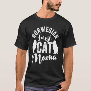 Camiseta Dia das Mães Gata Mãe Gato Norwegian Forest Cat M