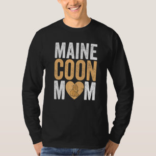 Camiseta Dia das Mães Gata Mamãe Gato Pai Peludo Maine Coon