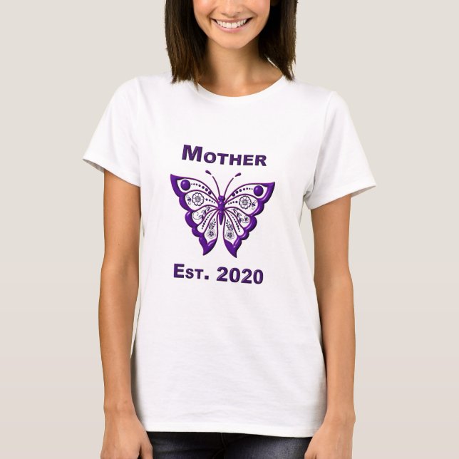 Camiseta Dia das Mães para a Mãe "Ano 2020" (Frente)