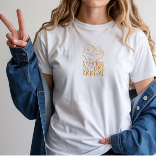 Camiseta Dia das Mães Primíparas grávidas vermelho