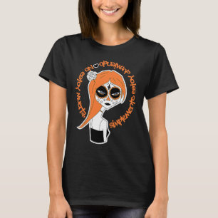 Camiseta Dia das Morte La Catrina Crânio de Açúcar Dia de l