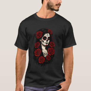 Camiseta Dia Das Mulheres Mortas La Catrina De Los Muertos